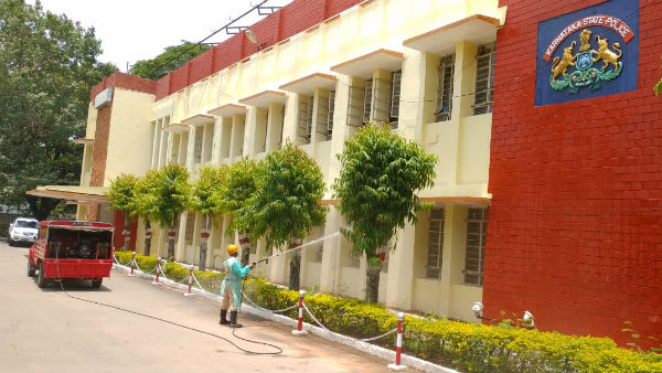  ಎಸ್ಪಿ ಕಚೇರಿ ಸಂಪೂರ್ಣ ಸ್ಯಾನಿಟೈಸ್ 