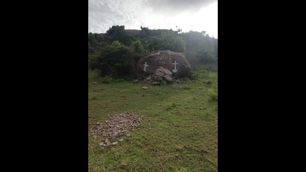  Ramanagara District Administration Cleared Controversial Jesus Statue