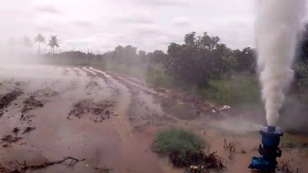 Video Of Kolar Mango Market Flooded By Rain Water