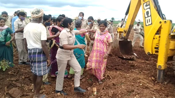 Destruction Of Crops On Bagar Hukum Farm In Harapanahalli