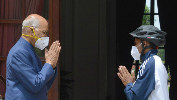 President Kovind Gifted A Racing Bicycle To A School Boy