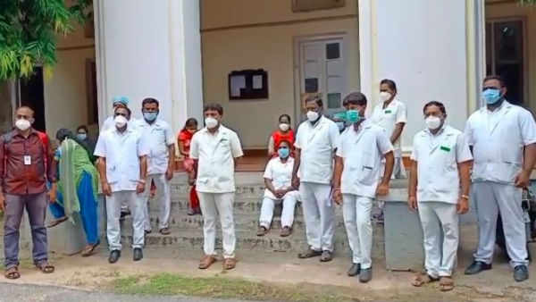 Mysuru: Staff Nurses Protest At KR Hospital Mysuru: Staff Nurses Protest At KR Hospital