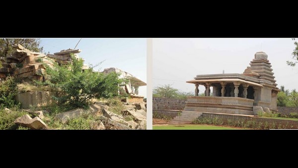 Dharmasthala Temple Trust Renovated 12th Century Shiva Temple At Ballari District 