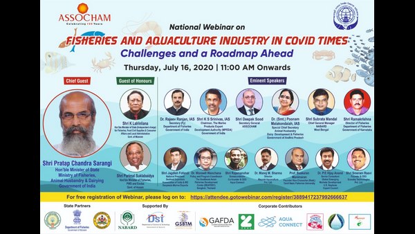 Indian Fisheries And Dairy Minister Pratap Chandra Sarangi Participated in ASSOCHAM Webinar