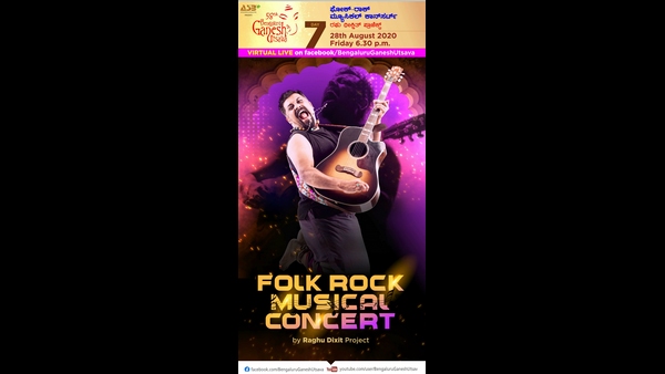 Bangalore Ganesh Utsav: Folk Rock Musical concert by Raghu Dixit 