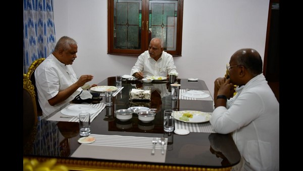 BSY ಭೇಟಿ ಮಾಡಿದ ಸಂತೋಷ್ BSY ಭೇಟಿ ಮಾಡಿದ ಸಂತೋಷ್