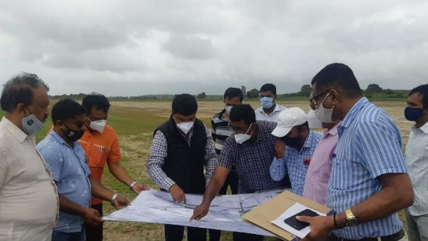 Shivamogga: MP BY Raghavendra Inspected Shivamogga Airport Work Progress