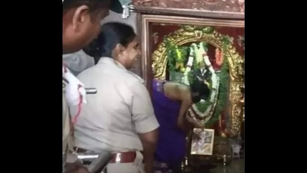  ದೇವಸ್ಥಾನಕ್ಕೆ ಭೇಟಿ ನೀಡಿದ್ದ ಎಸ್ ಪಿ