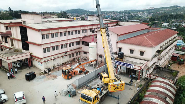 Kodagu Hospital Set Up Liquid Oxygen Cylinder Plant