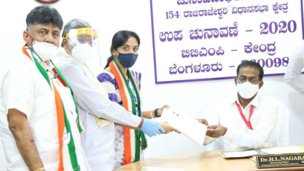 ಕುಸುಮಾ ನಾಮಪತ್ರ ಸಲ್ಲಿಕೆ