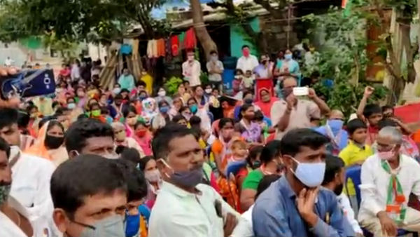 Congress candidate H Kusuma campaigned with DK Shivakumar in RR Nagar