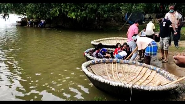  Chamarajanagara: Boat Riding On The Cauvery River In Spite Of The Ban