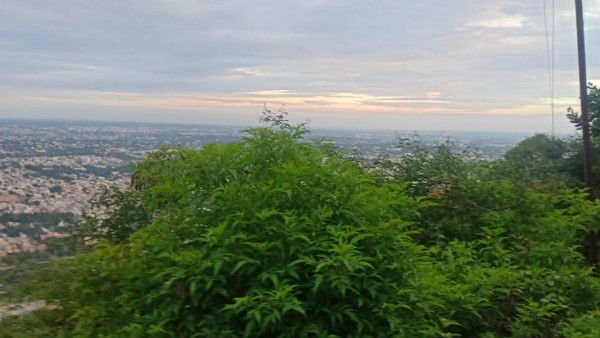 ವೀವ್ ಪಾಯಿಂಟ್ ನಿಂದ ಮೈಸೂರು ನಗರ ದೀಪಾಲಂಕಾರ ವೀಕ್ಷಣೆ