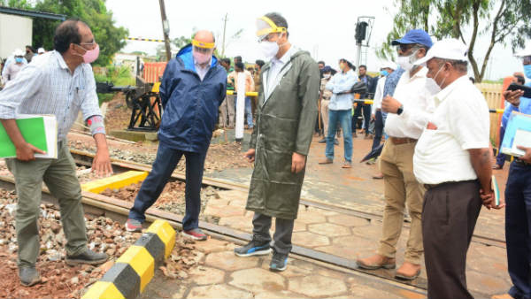 ಜೋಡಿಹಳಿ ನಿರ್ಮಾಣ ಕಾರ್ಯ