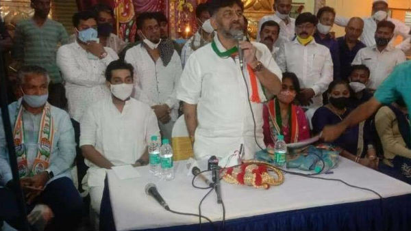 ಪ್ರಚಾರ ಕಣಕ್ಕಿಳಿದ ಡಿಕೆಶಿ