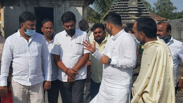  Prajwal Revanna Visited Lakshmi Devi Temple 
