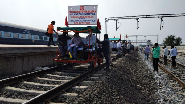  CRS Inspection In Double Line Between Chikodi Road and Raybag 