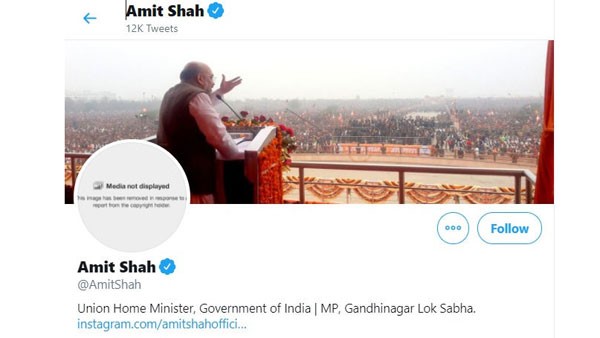  Twitter Removes And Restores Amit Shahs Profile Picture Over Copyright Issue