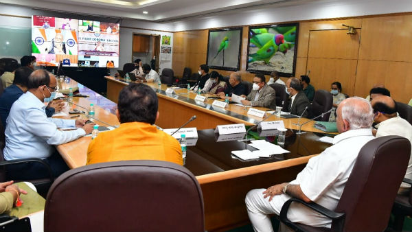 BSY-Modi covid 19 meeting