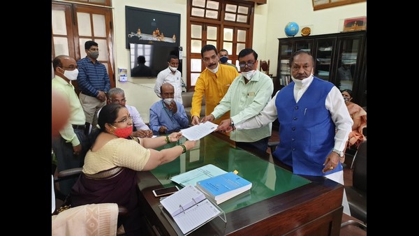 BJP Candidate For Rajya Sabha Elections Dr Narayan Has Filed A Nomination