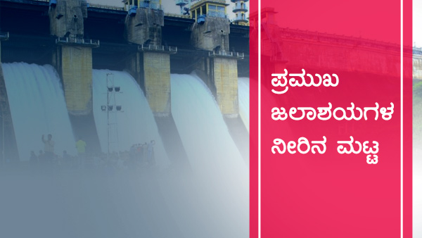 ಕರ್ನಾಟಕದ ಹವಾಮಾನ ವರದಿ, ಅಣೆಕಟ್ಟುಗಳ ವಿವರ 