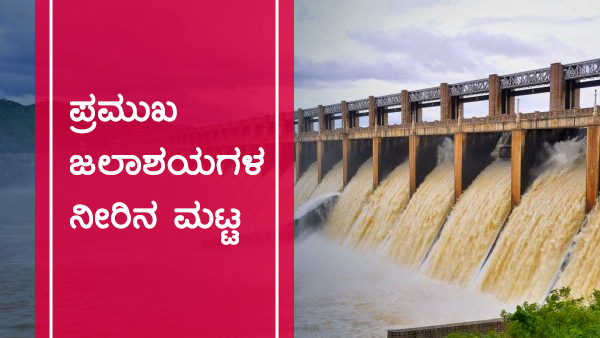 ಕರ್ನಾಟಕದ ಹವಾಮಾನ ವರದಿ, ಅಣೆಕಟ್ಟುಗಳ ವಿವರ 