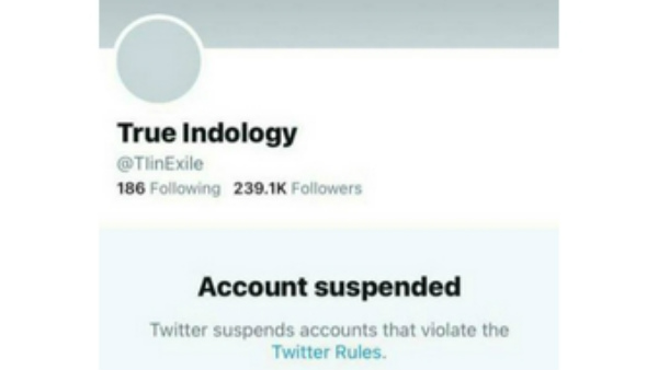 Twitter Suspends True Indology Again Amid Spat With D Roopa IPS 