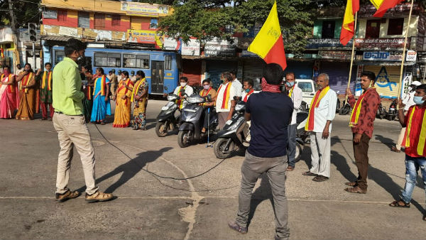 Mixed Reactions Of Karnataka Bandh In Davanagere 