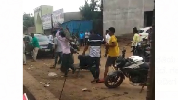 Ballari; Friendship With A Young Woman: Video Viral Of Attack On Youth Ballari; Friendship With A Young Woman: Video Viral Of Attack On Youth