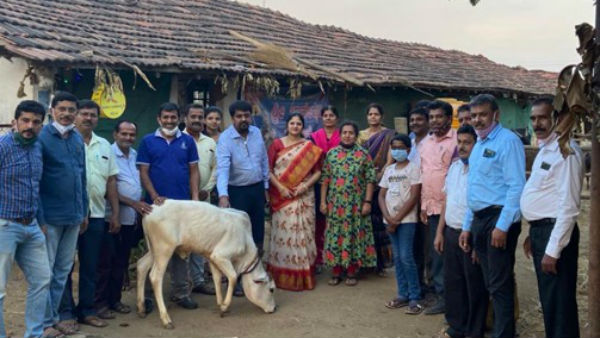  Cow Slaughter Bill Passed BJP Workers Performs Go Pooja 