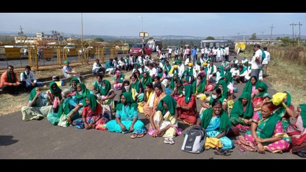 Farm Bills Farmers Protest In Suvarna Vidhana Soudha 