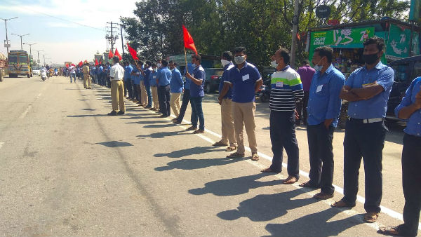 Toyota Workers Protest At DC office 