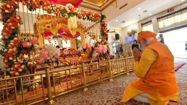 New Delhi: PM Narendra Modi Visits To Rakab Ganj Of Gurudwara 