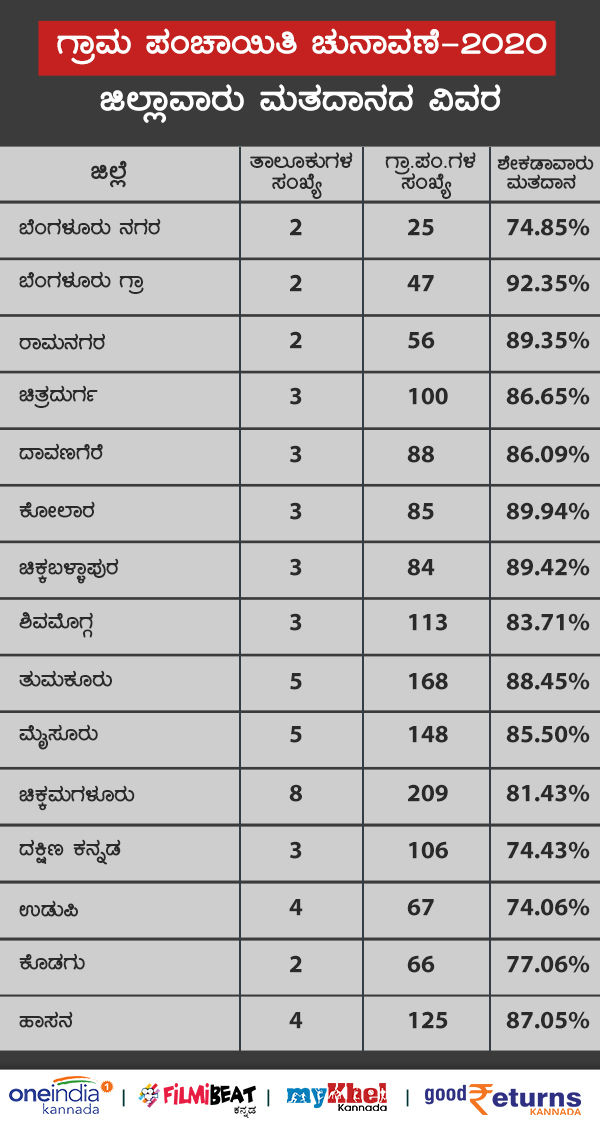 84.3 Per Cent Average Voter Turnout in First Phase of Karnataka Gram Panchayat Polls