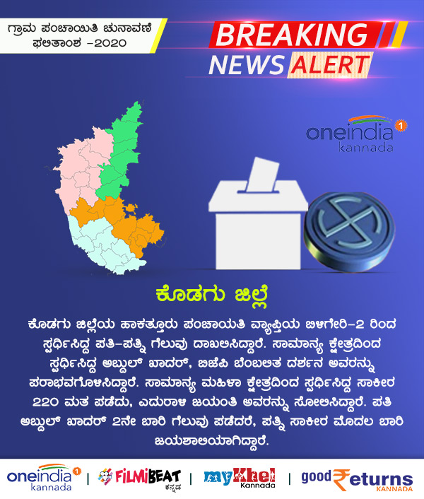 Infographics: Karnataka Gram Panchayat Election Results 2020 District Wise Updates 