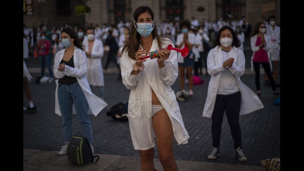 ಸ್ಪೇನ್‌ನಲ್ಲಿ ಸೋಂಕಿತರ ನರಳಾಟ 