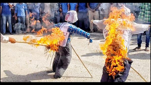  Ramanagara: Toyota Workers Protest Continues For The 74th Day 