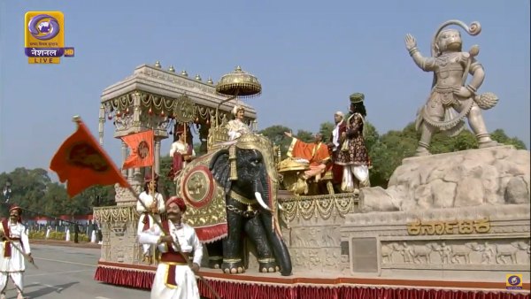  Republic Day 2021: Tableau Of Vijayanagar Dynasty Glory Exhibited In Rajpath Parade