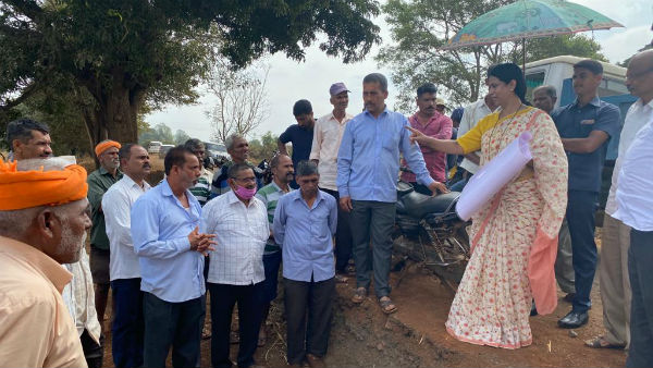 Belagavi: MLA Lakshmi Hebbalkar Inspected Highway Construction Works