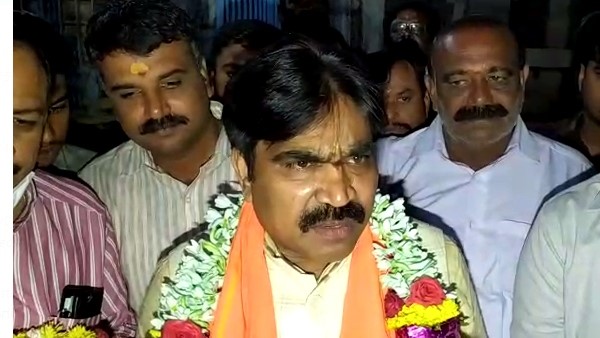 Kolar: Ganesh Temple Visited By New Minister R.Shankar Kolar: Ganesh Temple Visited By New Minister R.Shankar