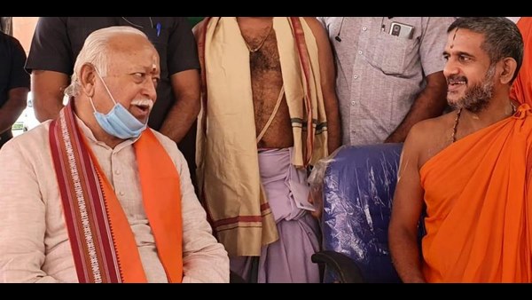  ಮೋಹನ್ ಭಾಗವತ್- ಪೇಜಾವರ ಶ್ರೀಗಳ ಭೇಟಿ