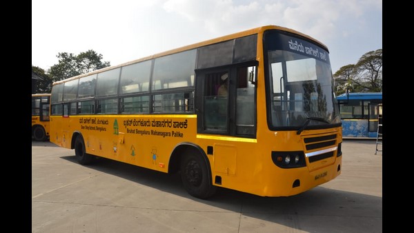 People spark against BBMPs mobile school project