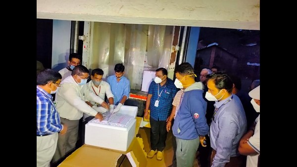 Corona Vaccine Arrived To Belagavi City: Welcomed By District Collector 