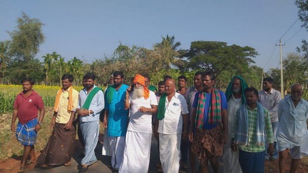 Shivamogga: BD Hiremata Protests Against Govt To Change Irrigation Project Route Shivamogga: BD Hiremata Protests Against Govt To Change Irrigation Project Route