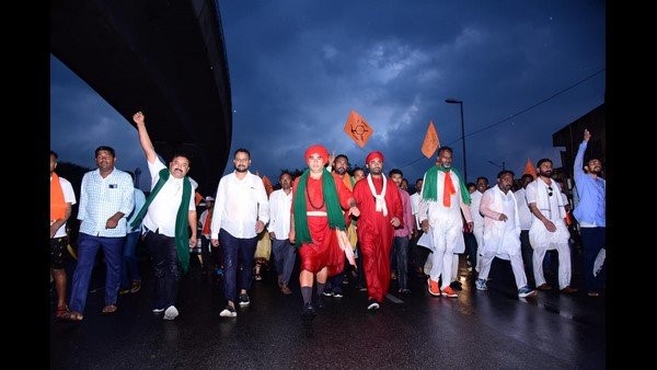 ವಿಧಾನಸೌಧದ ವರೆಗೆ ಕಾಲ್ನಡಿಗೆ ಜಾಥಾ 