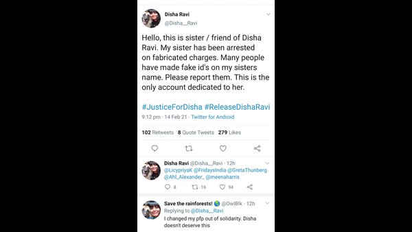 Greta Thunberg toolkit case: Fake Accounts Created in the Name of Disha Ravi