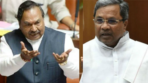 ಸಿದ್ದರಾಮಯ್ಯ ವರ್ಸಸ್ ಈಶ್ವರಪ್ಪ ಸಿದ್ದರಾಮಯ್ಯ ವರ್ಸಸ್ ಈಶ್ವರಪ್ಪ