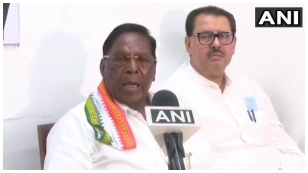 Due To Pressure from Us, The Govt Of India Has Removed Dr Kiran Bedi, Says CM V.Narayanasamy Due To Pressure from Us, The Govt Of India Has Removed Dr Kiran Bedi, Says CM V.Narayanasamy