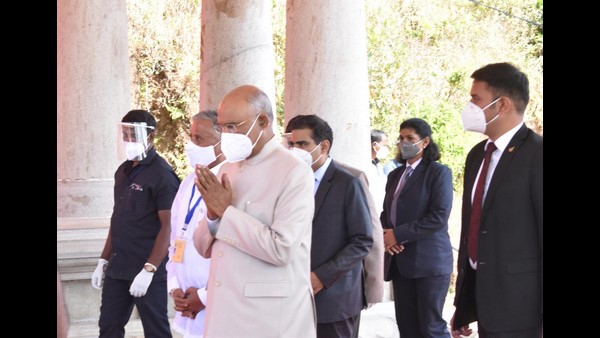 Madikeri: President Ramnath Kovind Arrived To Kodagu; Special Worship At Talacauvery