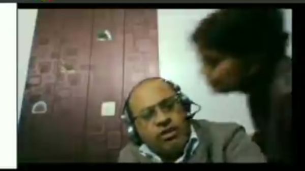 Woman Tries To Kiss Husband During Zoom Call Meeting. Viral Video Woman Tries To Kiss Husband During Zoom Call Meeting. Viral Video